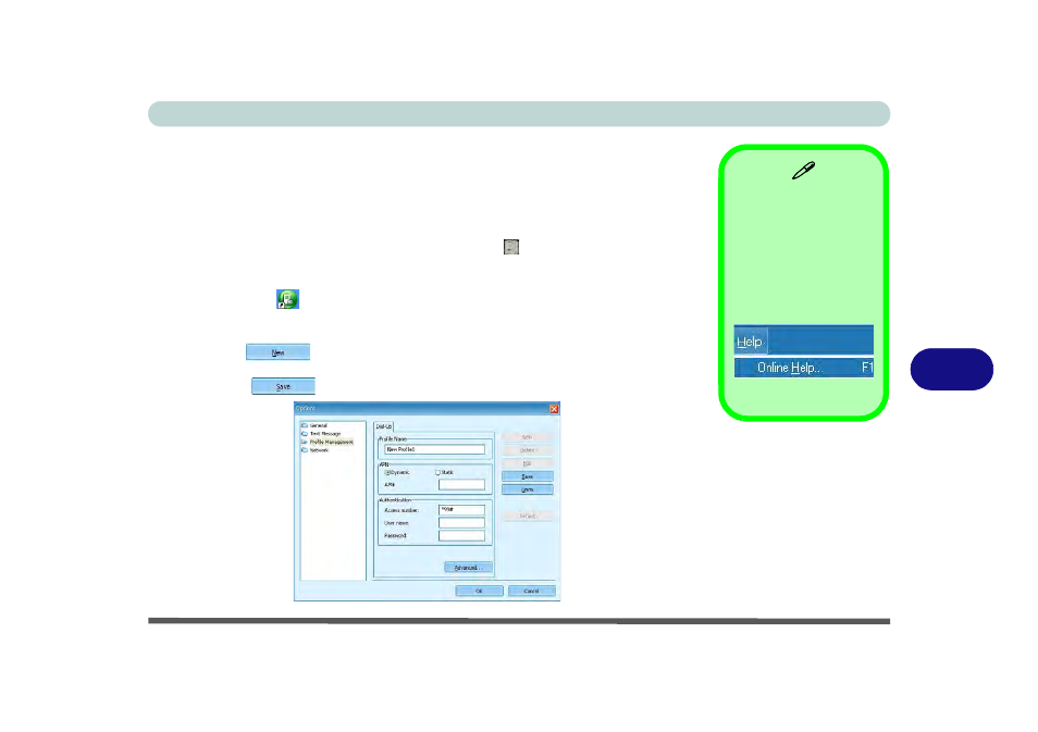 Mobile partner application, Profile management, Mobile partner application” on | Eurocom B7110 FOX User Manual | Page 143 / 198