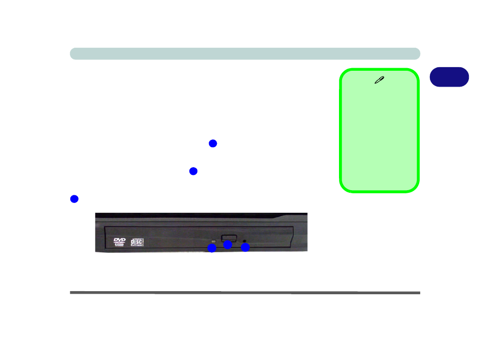 Optical (cd/dvd) device, Loading discs, Optical (cd/dvd) device -3 loading discs -3 | Eurocom B7110 FOX User Manual | Page 51 / 198