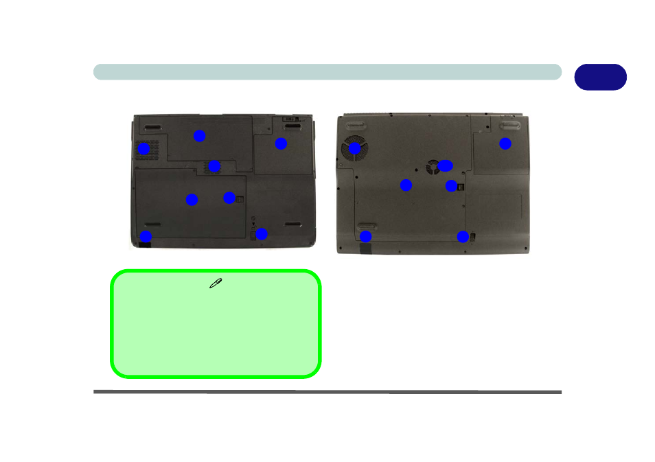 System map: bottom view, System map: bottom view -17 | Eurocom M560A DIVINE User Manual | Page 37 / 158