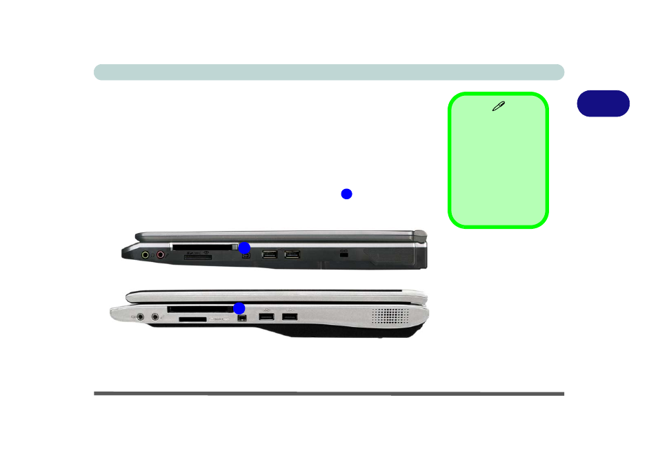 Pc card slot, Inserting and removing pc cards, Pc card slot -7 | Inserting and removing pc cards -7 | Eurocom M560A DIVINE User Manual | Page 49 / 158