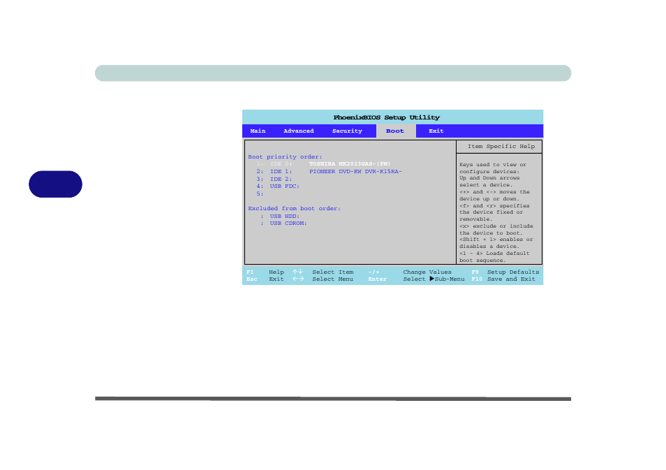 Boot menu, Boot menu -12, Bios utilities 5 - 12 boot menu | Figure 5 - 5 | Eurocom M570A DIVINE User Manual | Page 92 / 160