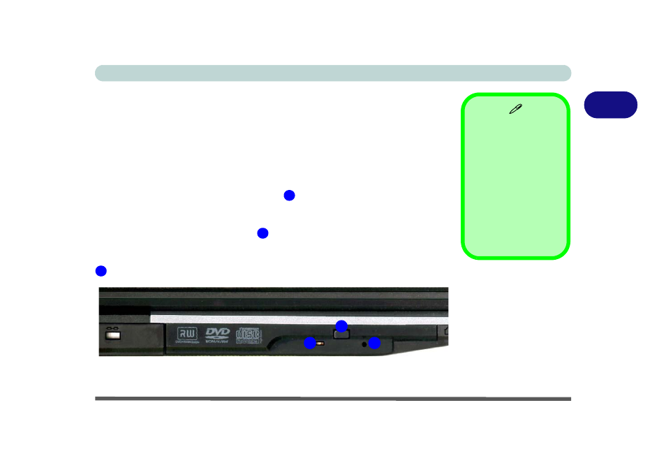 Optical (cd/dvd) device, Loading discs, Optical (cd/dvd) device -3 | Loading discs -3 | Eurocom M660N MILANO User Manual | Page 43 / 200