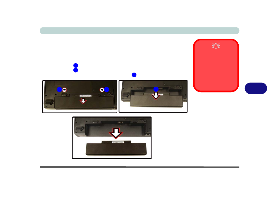 Removing the battery, Removing the battery -3 | Eurocom M660N MILANO User Manual | Page 95 / 200
