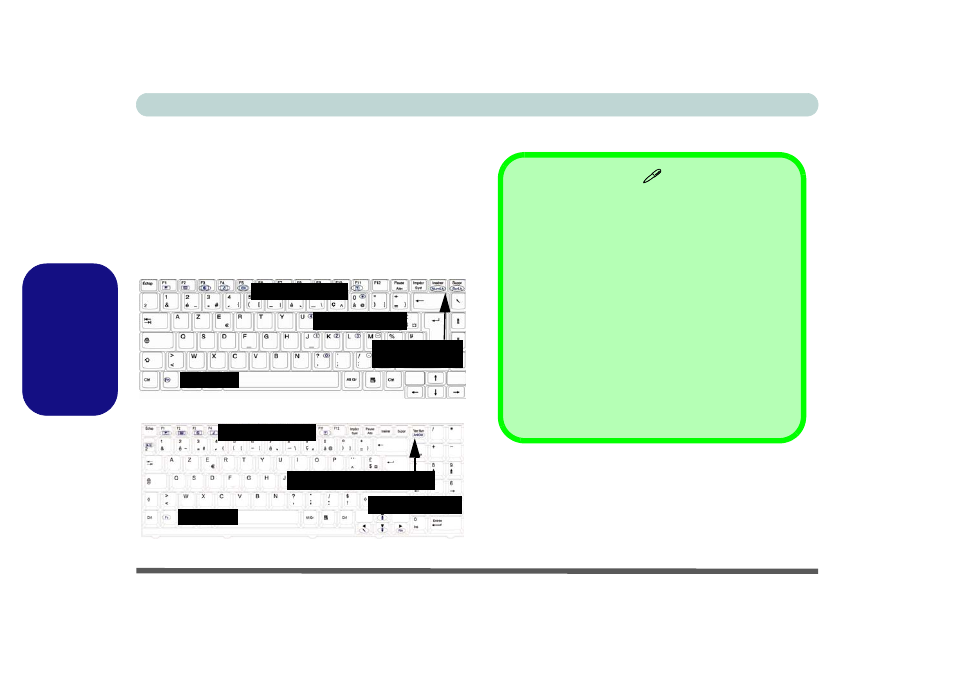 Clavier, Francais, Guide utilisateur concis 100 - clavier | Eurocom M660SRU Milano-X User Manual | Page 106 / 226