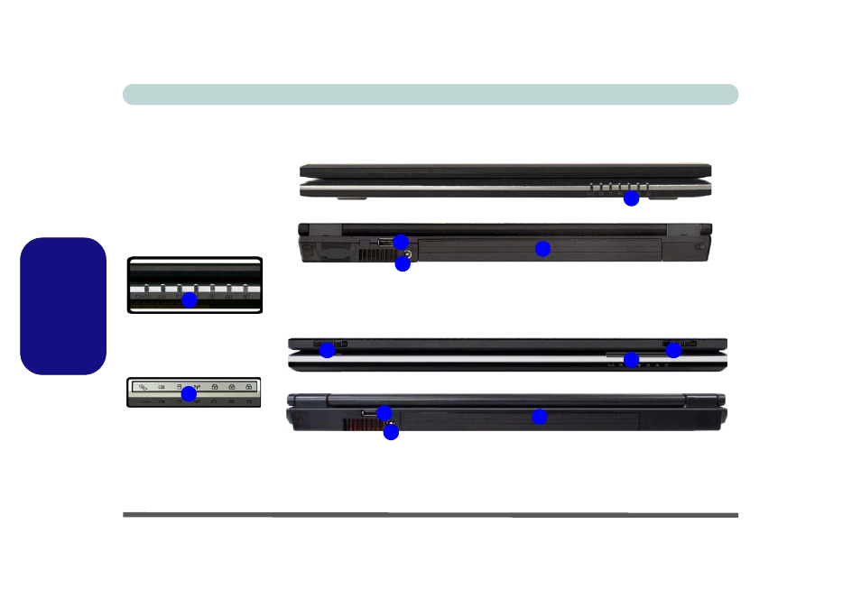 Carte du système : vues de face & arrière, Francais | Eurocom M660SRU Milano-X User Manual | Page 110 / 226