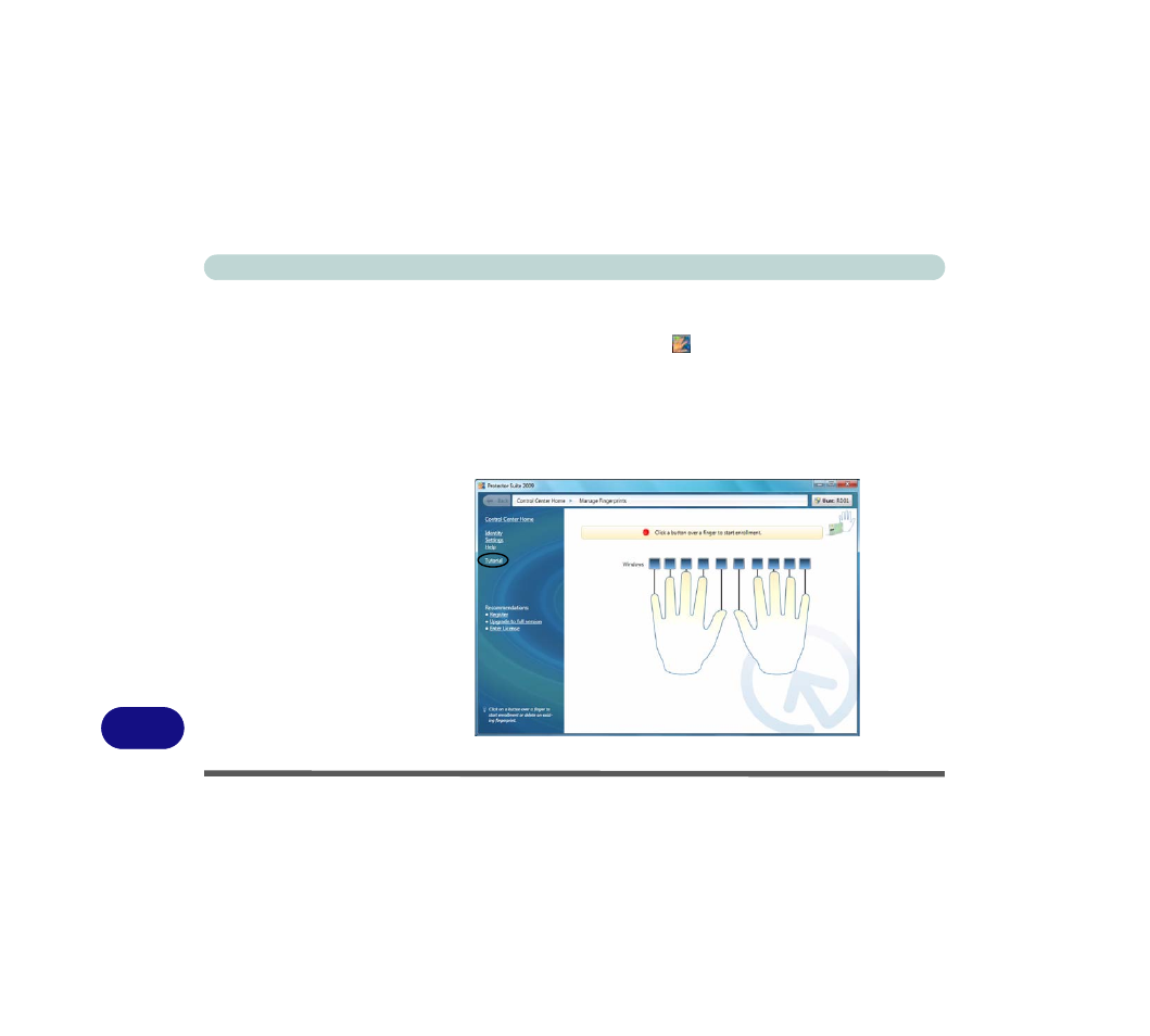 User enrollment | Eurocom M7X1CUH LYNX User Manual | Page 262 / 266