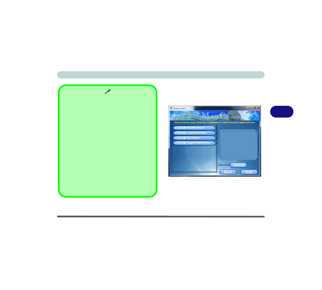 Optional drivers, Optional drivers -7, 4optional drivers | Eurocom M7X1CUH LYNX User Manual | Page 81 / 266