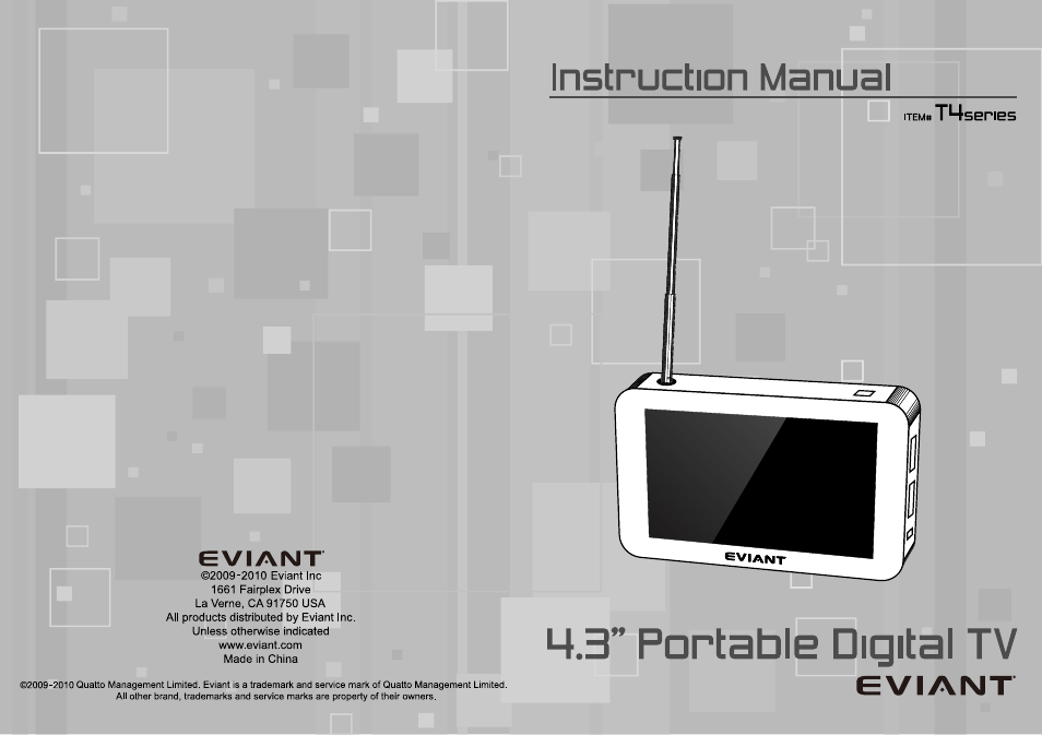 Eviant T4 Series User Manual | 16 pages