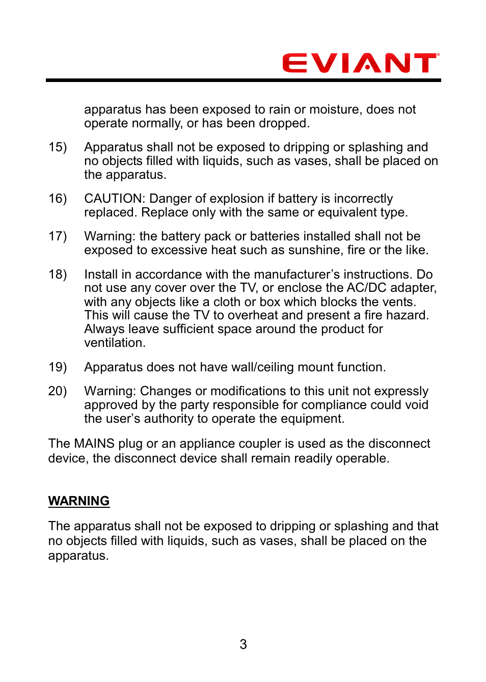 Eviant M4 Series User Manual | Page 4 / 18