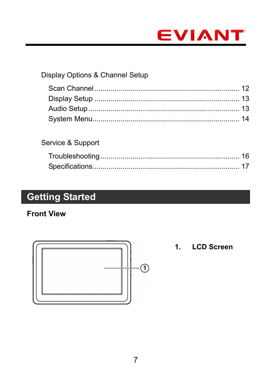 Getting started | Eviant M4 Series User Manual | Page 8 / 18