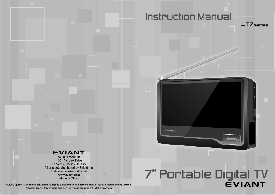 Eviant T7 Series User Manual | 17 pages