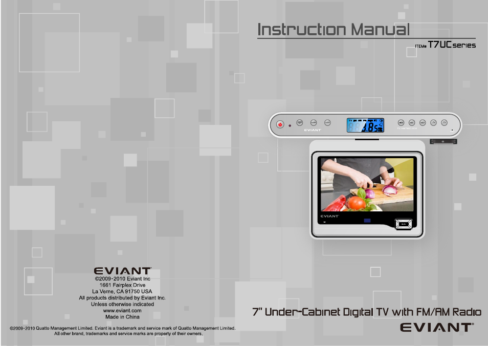 Eviant T7UC Series User Manual | 20 pages