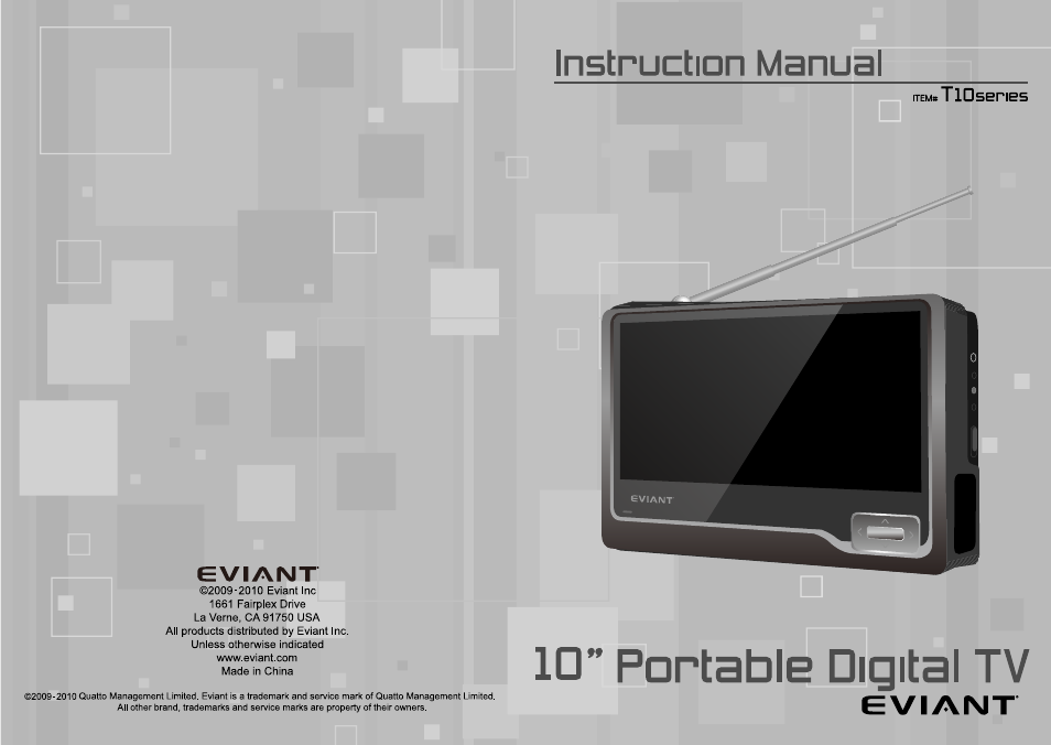 Eviant T10 Series User Manual | 18 pages