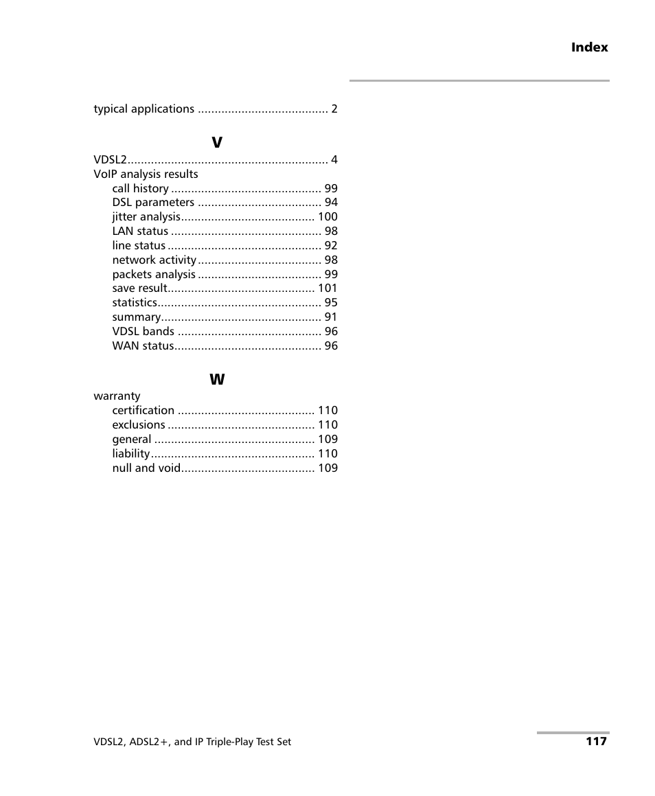 EXFO VDSL2 User Manual | Page 123 / 124
