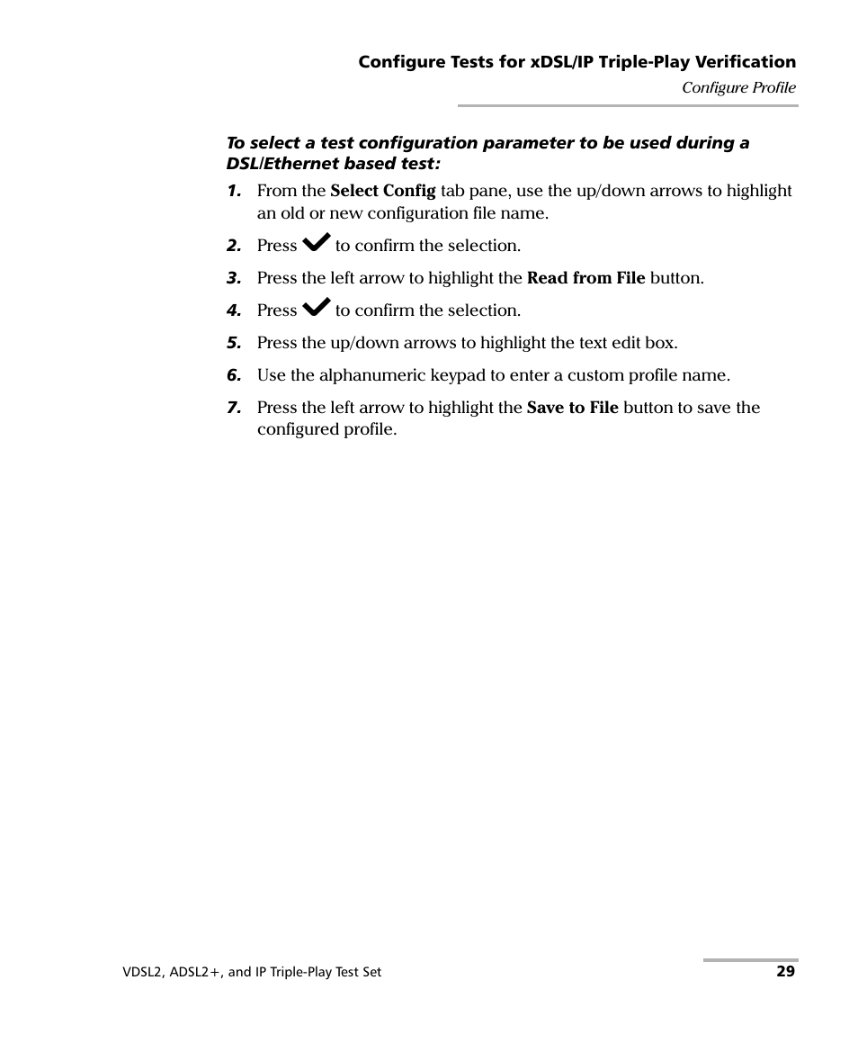 EXFO VDSL2 User Manual | Page 35 / 124