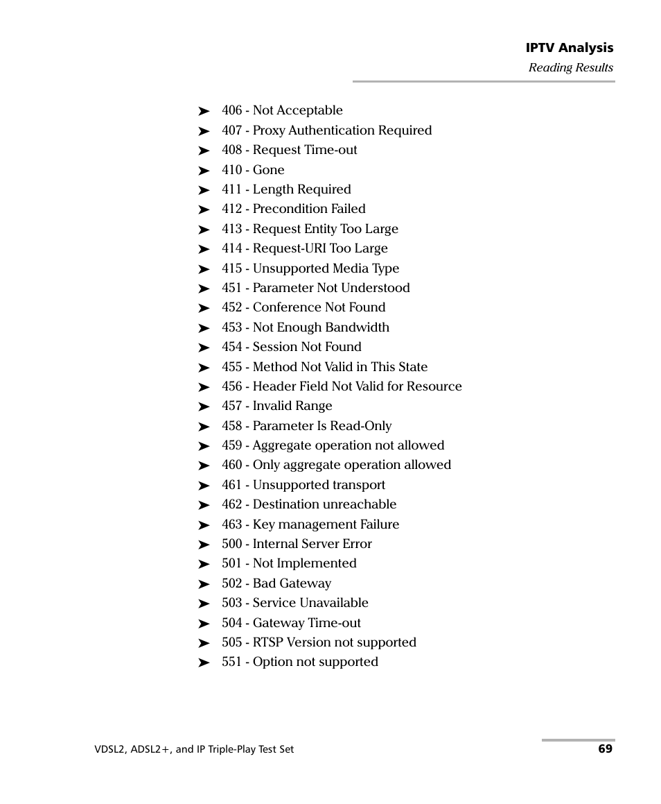 EXFO VDSL2 User Manual | Page 75 / 124