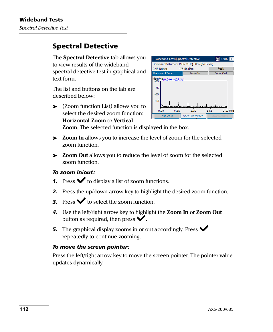 Spectral detective | EXFO VDSL2 User Manual | Page 120 / 267