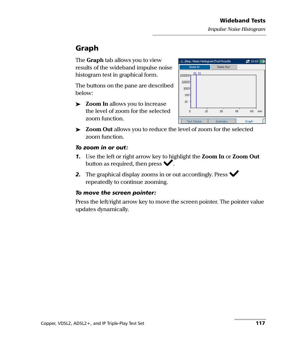 Graph | EXFO VDSL2 User Manual | Page 125 / 267