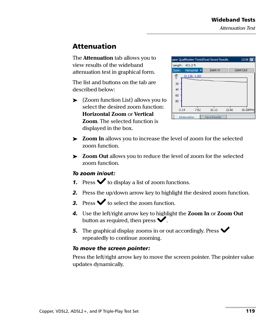 Attenuation | EXFO VDSL2 User Manual | Page 127 / 267