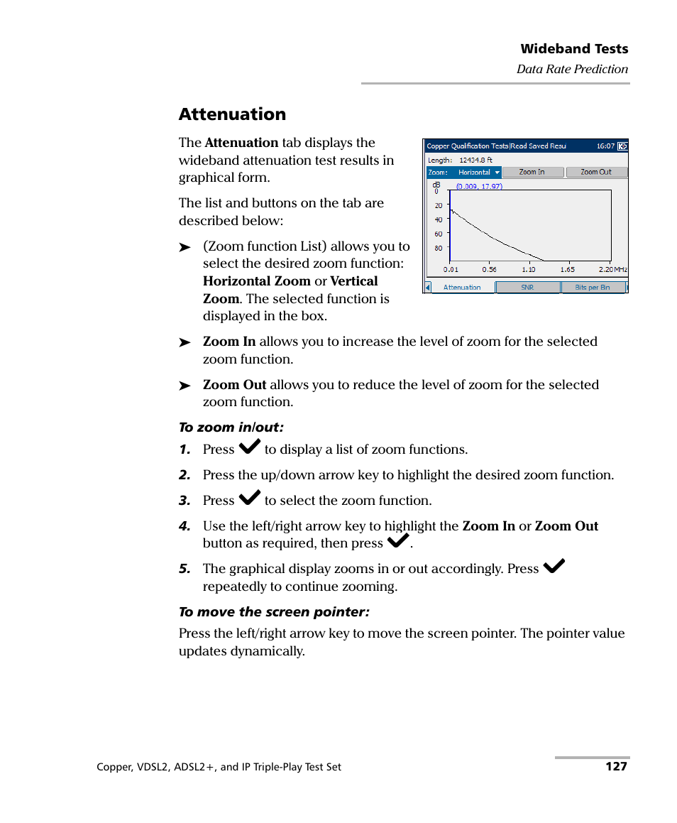 Attenuation | EXFO VDSL2 User Manual | Page 135 / 267