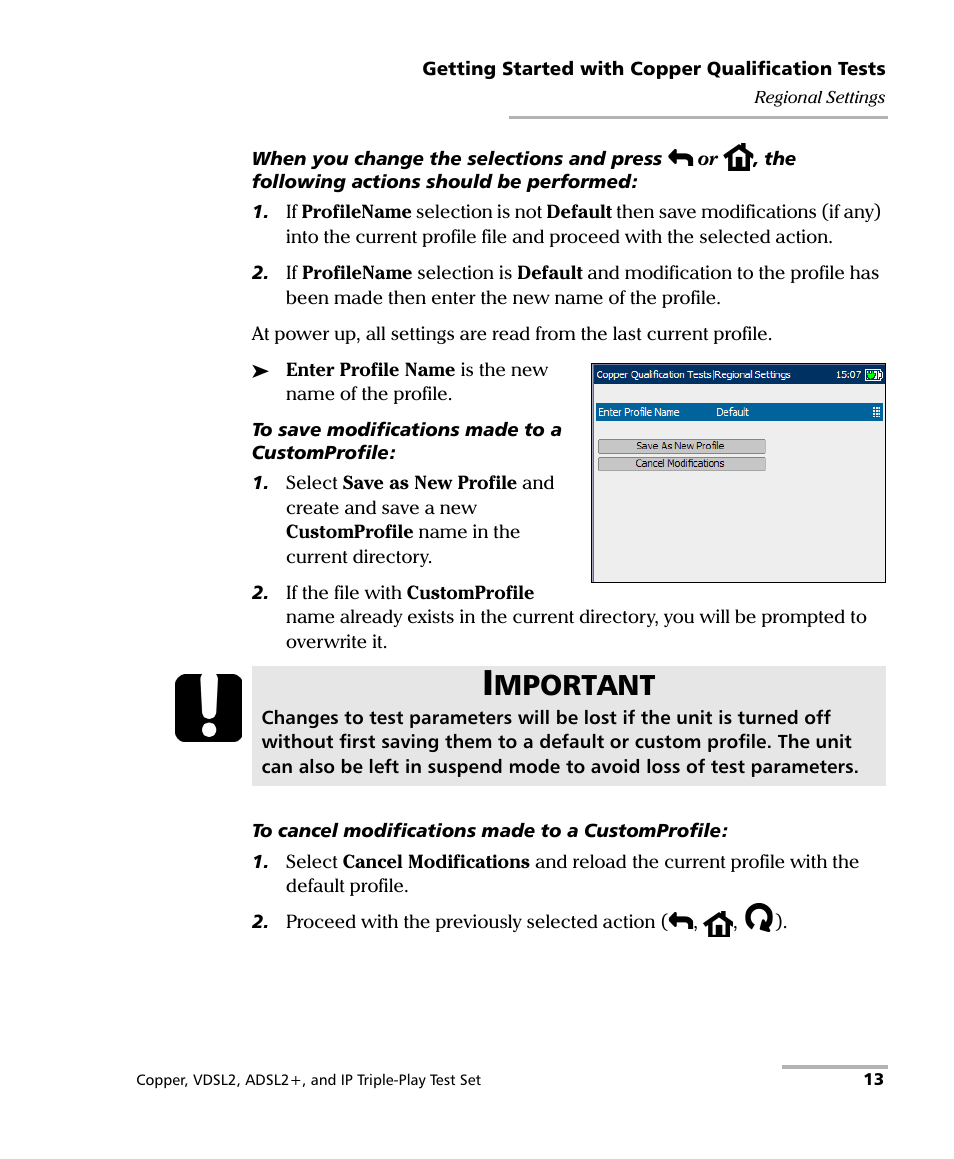Mportant | EXFO VDSL2 User Manual | Page 21 / 267