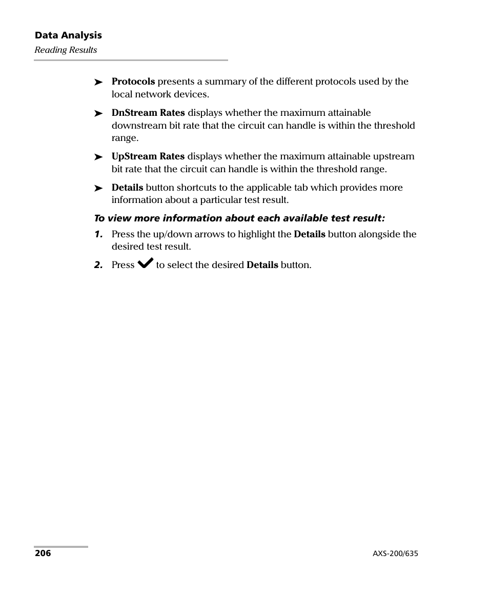 EXFO VDSL2 User Manual | Page 214 / 267