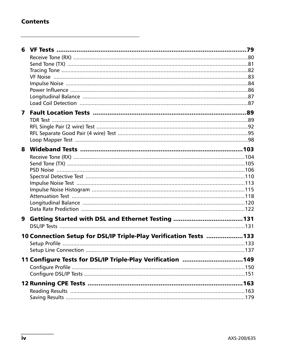 EXFO VDSL2 User Manual | Page 4 / 267