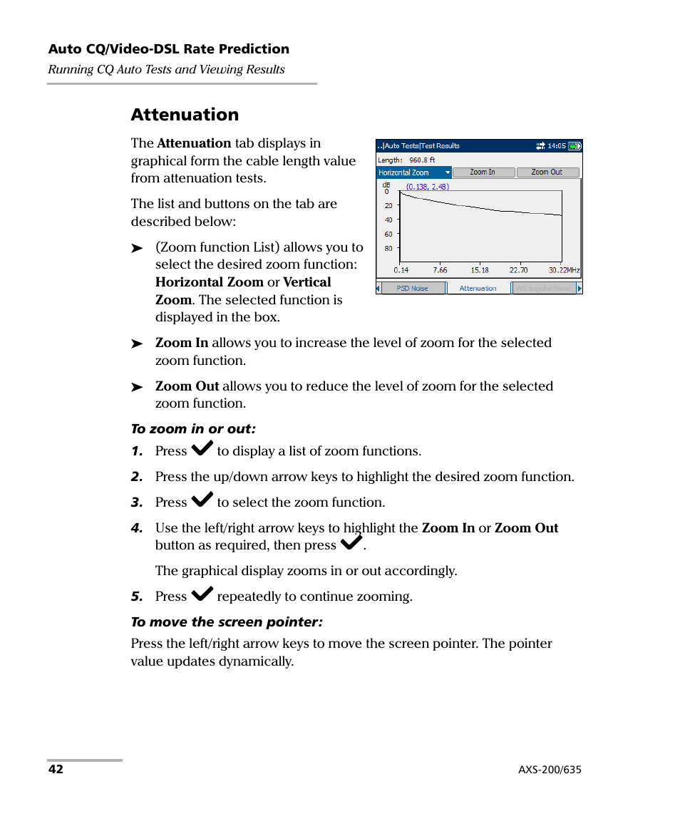 Attenuation | EXFO VDSL2 User Manual | Page 50 / 267