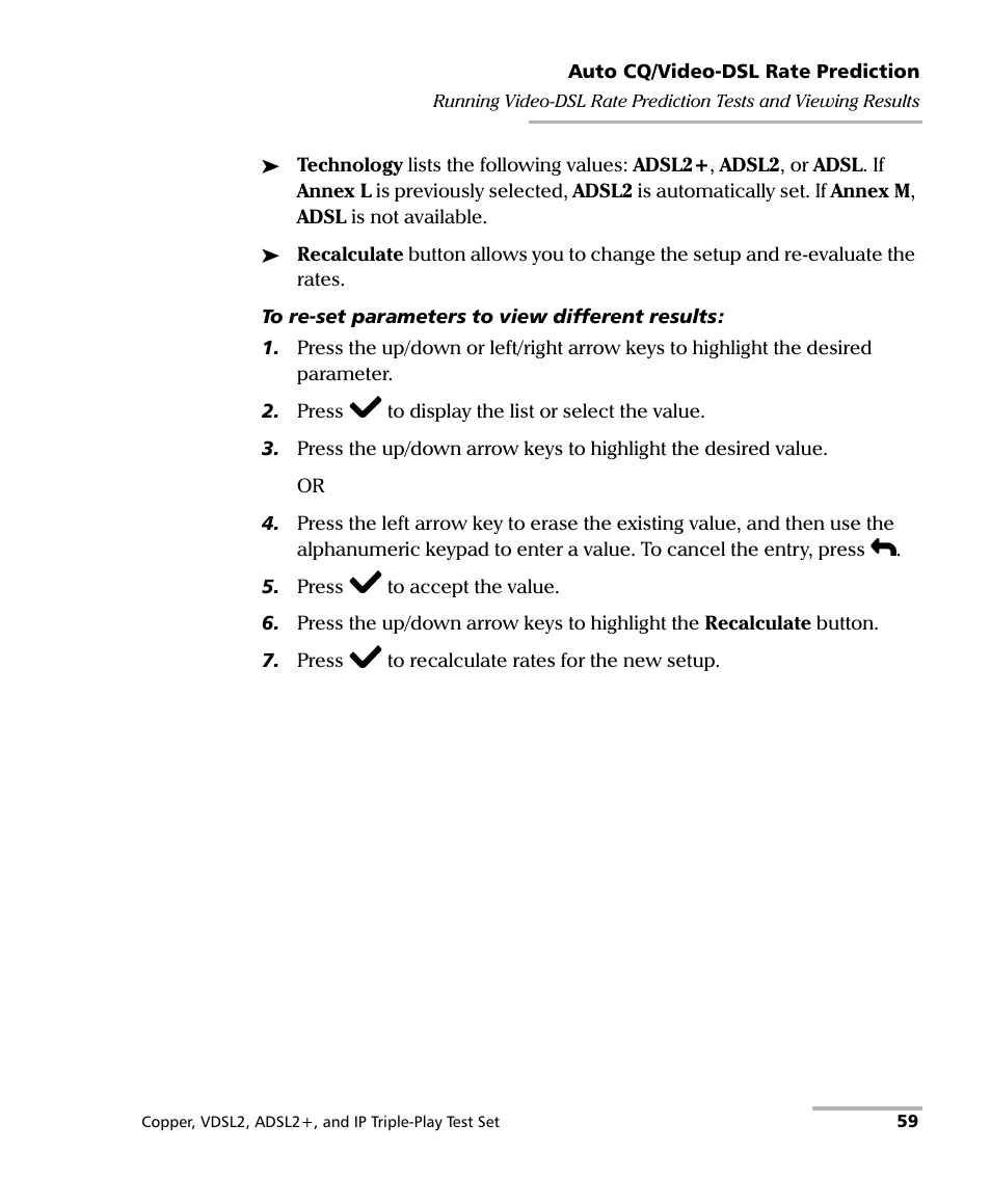 EXFO VDSL2 User Manual | Page 67 / 267