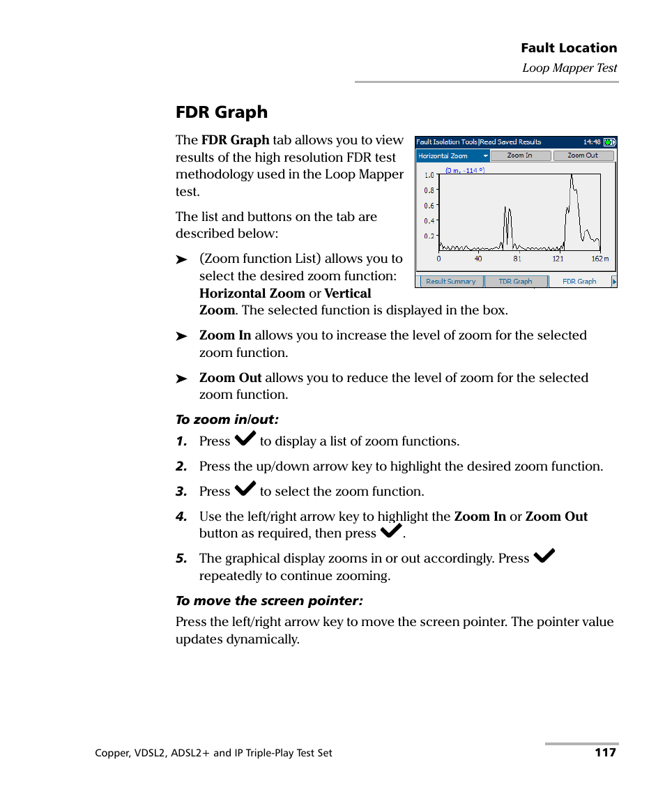 Fdr graph | EXFO VDSL2 User Manual | Page 125 / 275