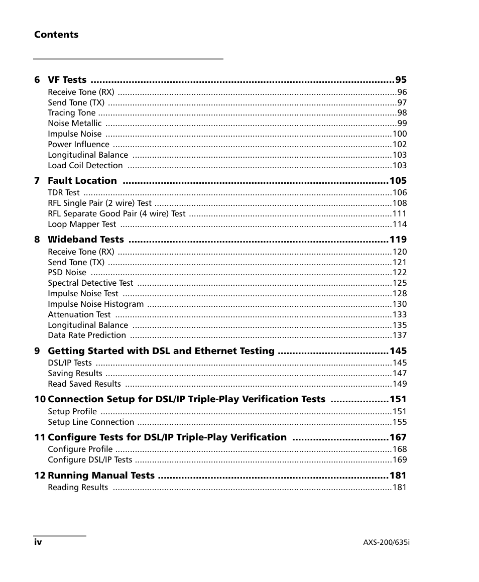 EXFO VDSL2 User Manual | Page 4 / 275