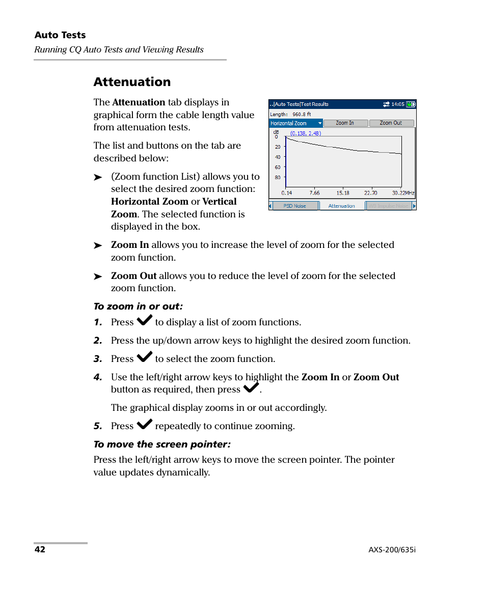 Attenuation | EXFO VDSL2 User Manual | Page 50 / 275