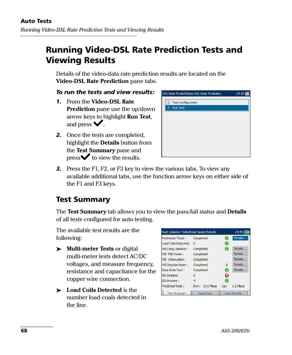 Test summary | EXFO VDSL2 User Manual | Page 76 / 275