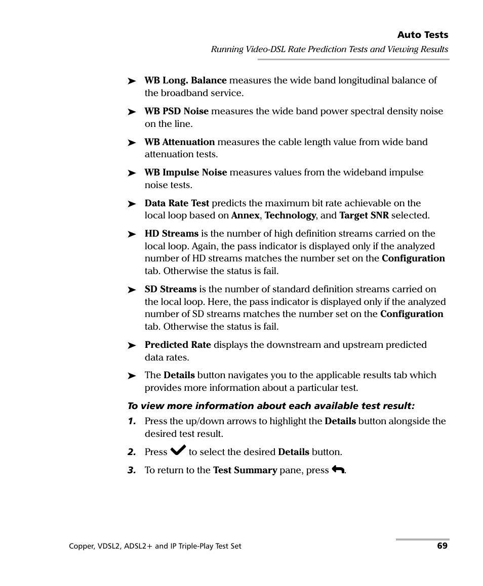 EXFO VDSL2 User Manual | Page 77 / 275