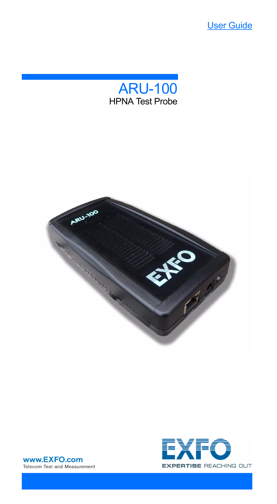 EXFO ARU-100 HPNA Test Probe User Manual | 26 pages