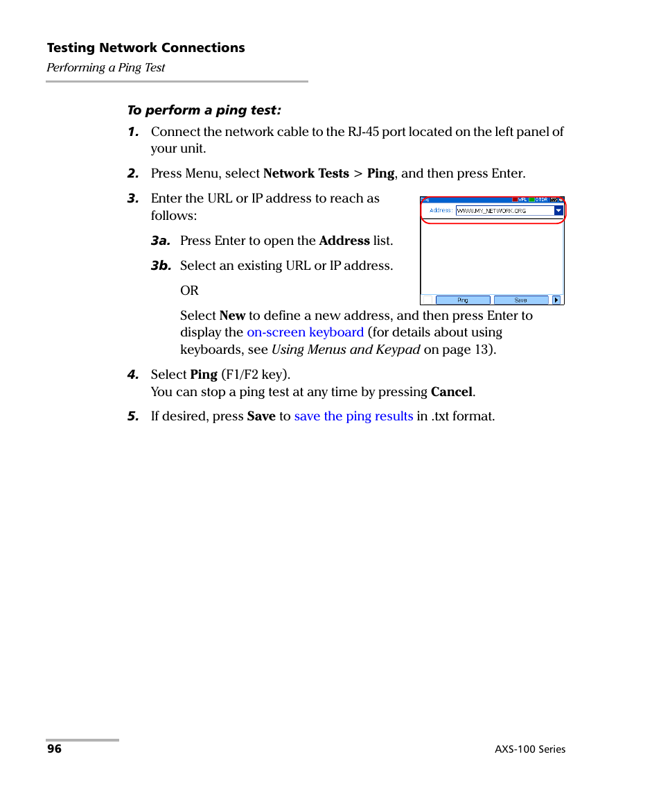 EXFO AXS-100 Series OTDR User Manual | Page 104 / 155