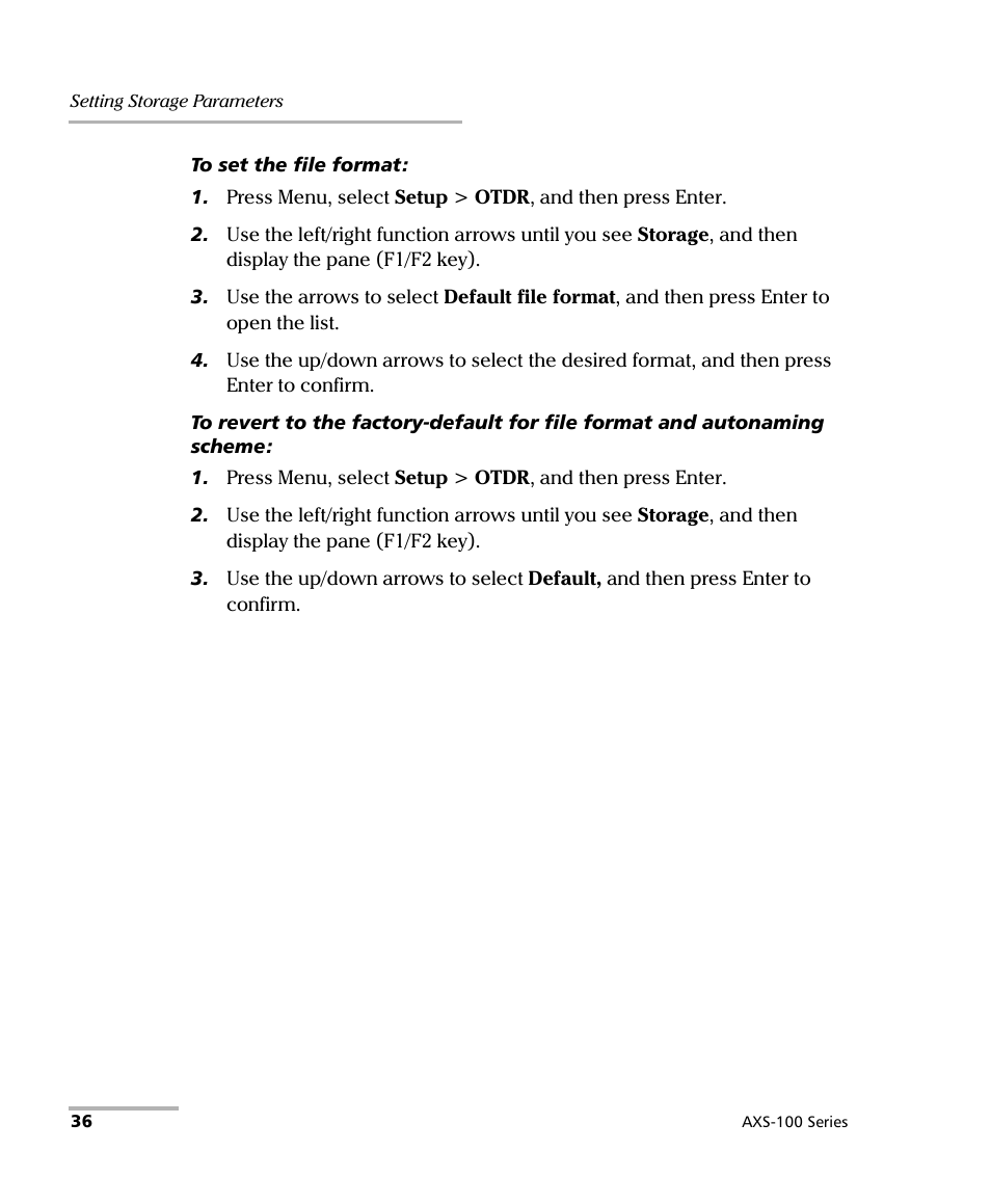 EXFO AXS-100 Series OTDR User Manual | Page 44 / 155
