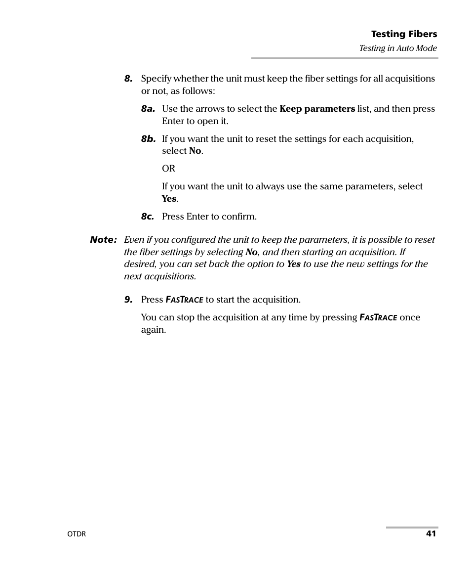 EXFO AXS-100 Series OTDR User Manual | Page 49 / 155
