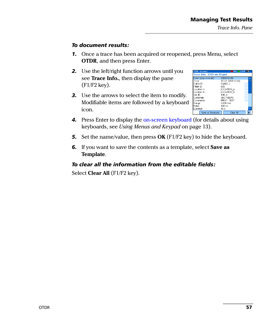 EXFO AXS-100 Series OTDR User Manual | Page 65 / 155