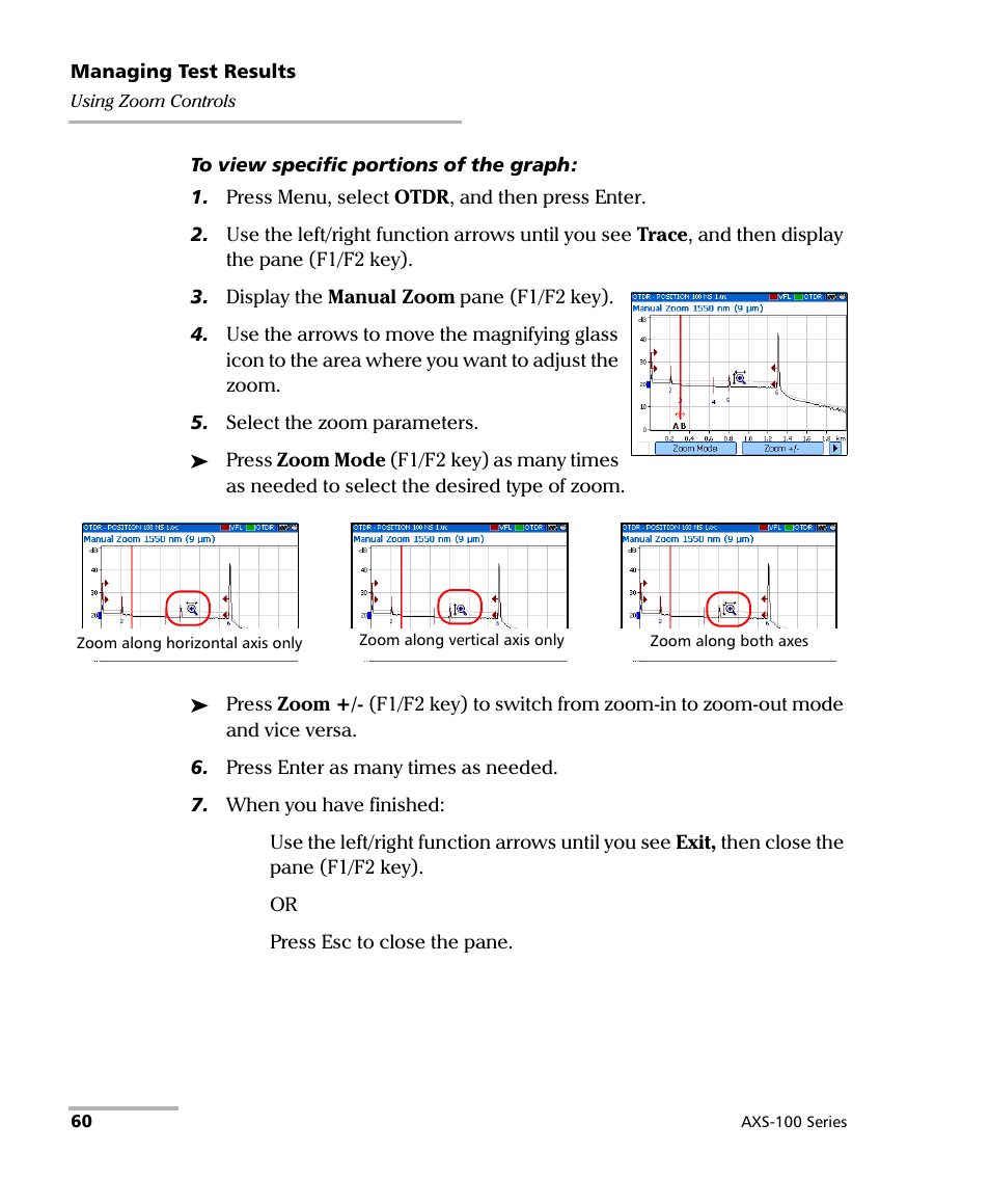 EXFO AXS-100 Series OTDR User Manual | Page 68 / 155