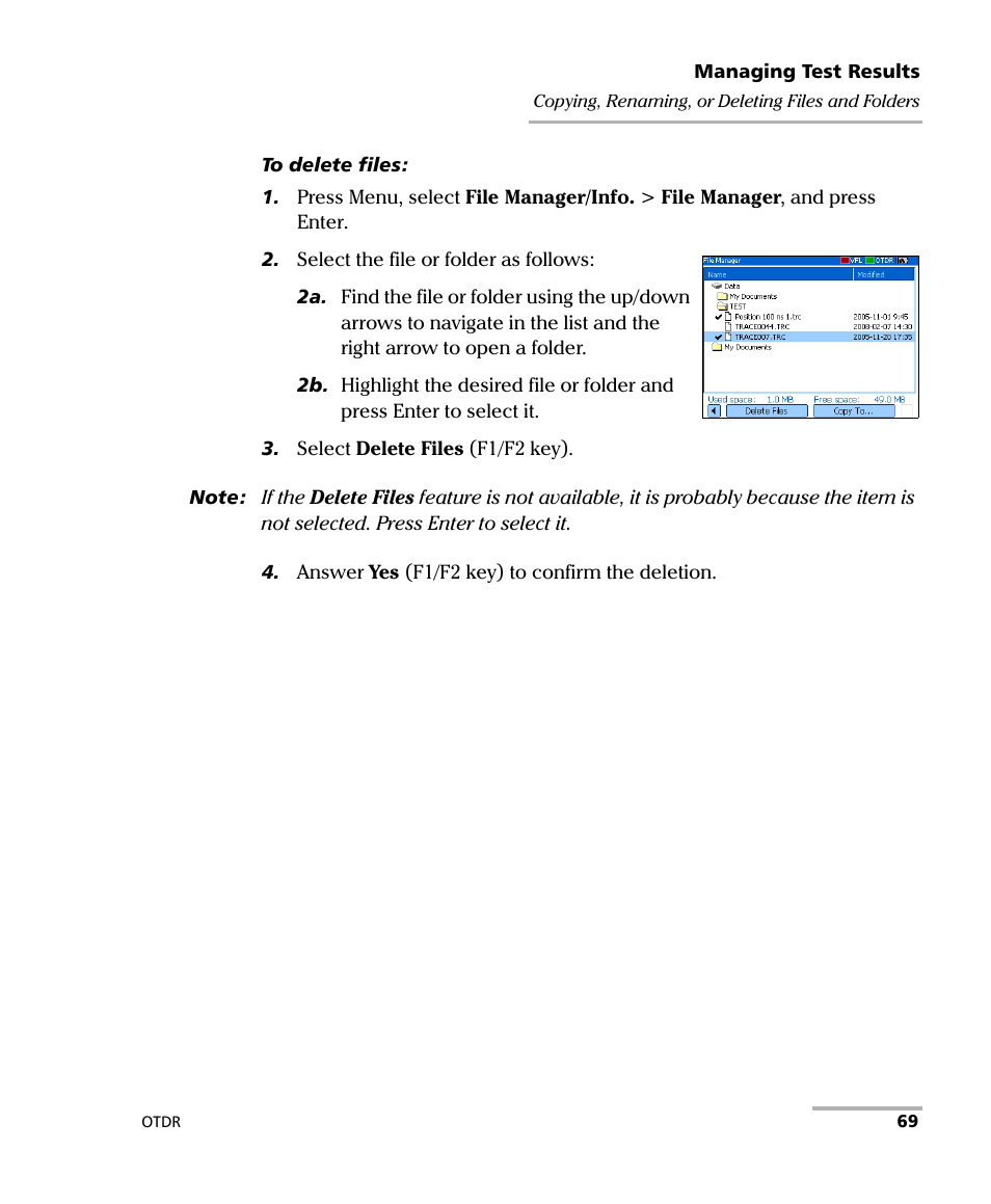 EXFO AXS-100 Series OTDR User Manual | Page 77 / 155