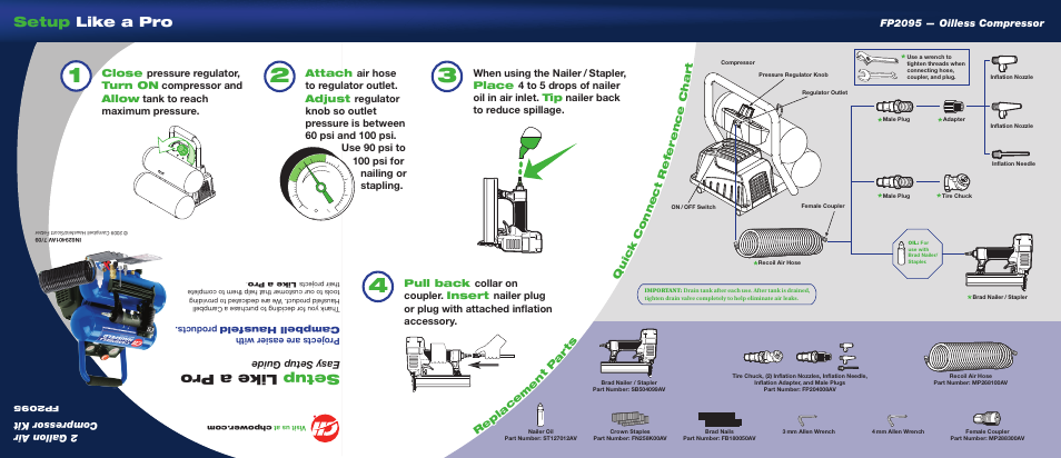 Campbell Hausfeld IN629401AV7 User Manual | 2 pages