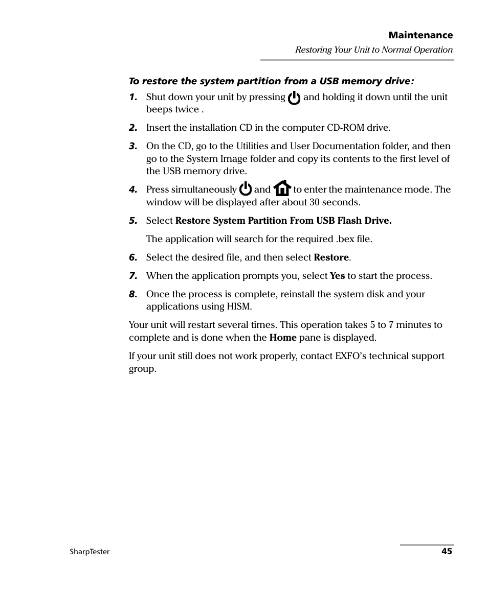 EXFO AXS-200 SharpTESTER User Manual | Page 53 / 70