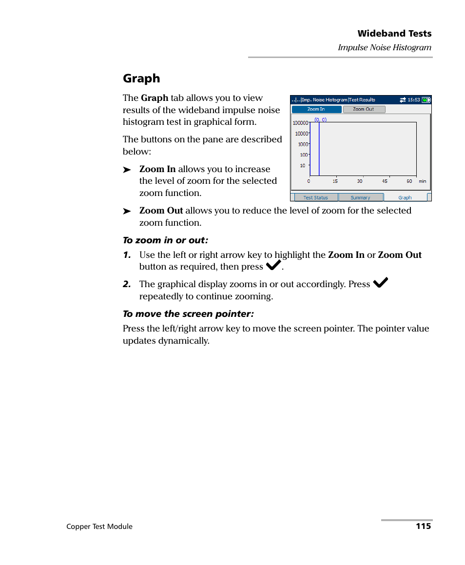 Graph | EXFO AXS-200/610 Copper Test Module User Manual | Page 121 / 152