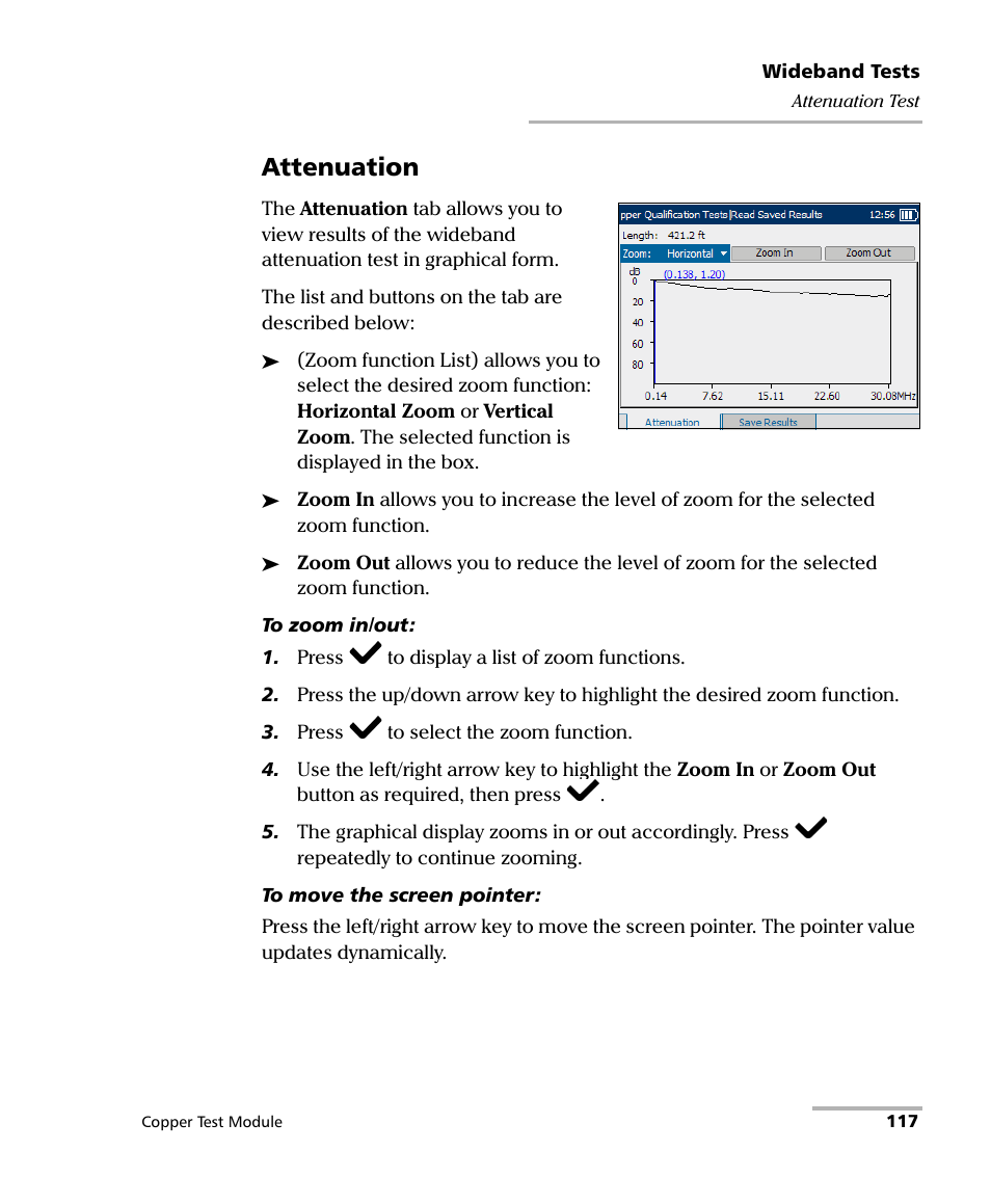 Attenuation | EXFO AXS-200/610 Copper Test Module User Manual | Page 123 / 152