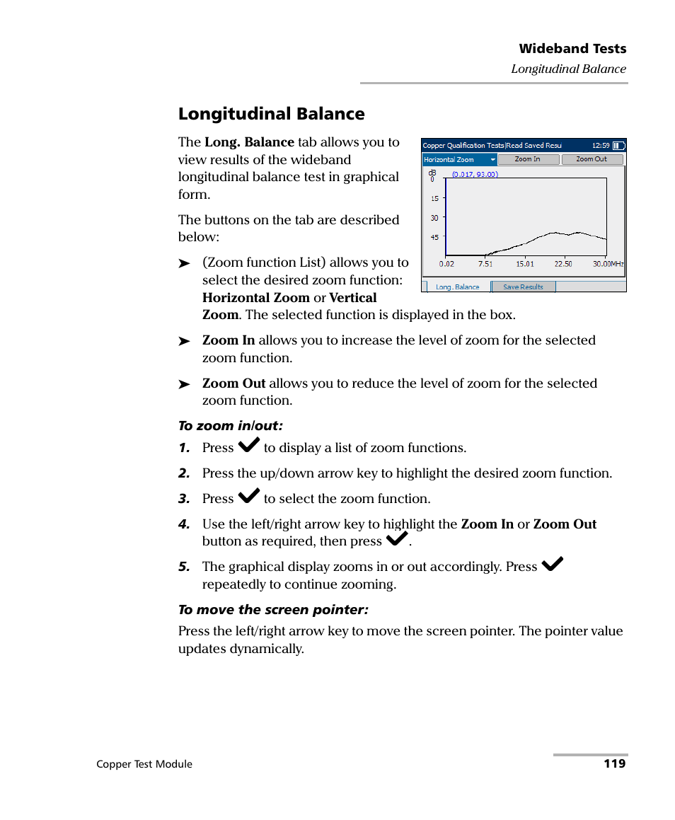 Longitudinal balance | EXFO AXS-200/610 Copper Test Module User Manual | Page 125 / 152