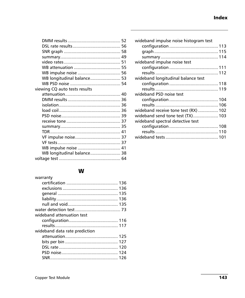 EXFO AXS-200/610 Copper Test Module User Manual | Page 149 / 152