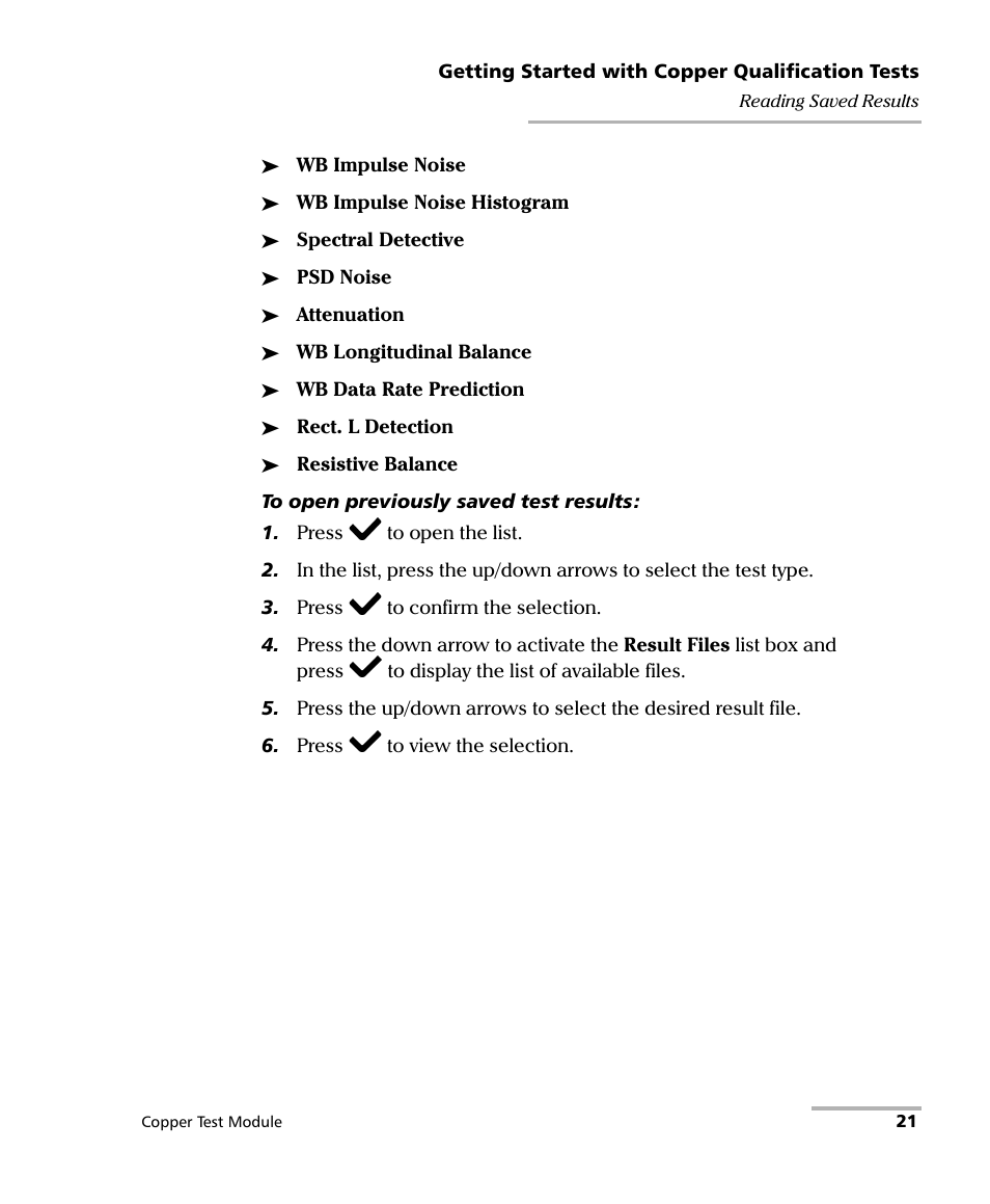 EXFO AXS-200/610 Copper Test Module User Manual | Page 27 / 152