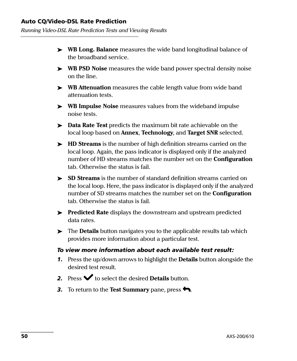EXFO AXS-200/610 Copper Test Module User Manual | Page 56 / 152