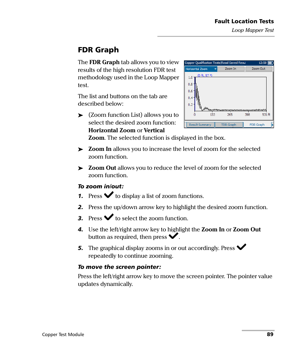 Fdr graph | EXFO AXS-200/610 Copper Test Module User Manual | Page 95 / 152